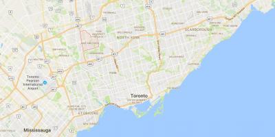 Mapa Jane a Finch district Toronto
