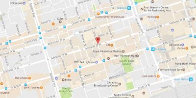 Mapa John street, Toronto