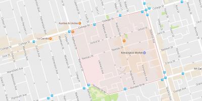 Mapa Kensington Trh sousedství Toronta