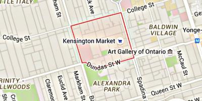 Mapa Kensington Market