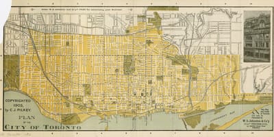 Mapa města Toronto 1903