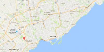 Mapa Markland Dřeva district Toronto