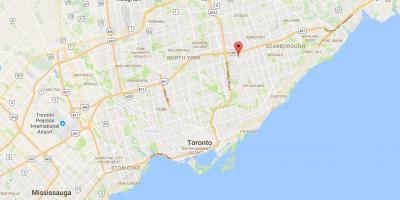 Mapa Maryvale district Toronto