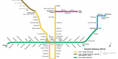 Mapa metro Toronto
