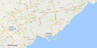 Mapa O ' connor–Parkview district Toronto
