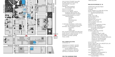 Mapy OCAD University Toronto