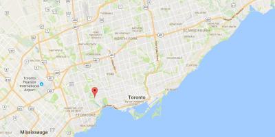 Mapa Old Mill district Toronto