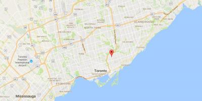 Mapa Pape Village Toronto