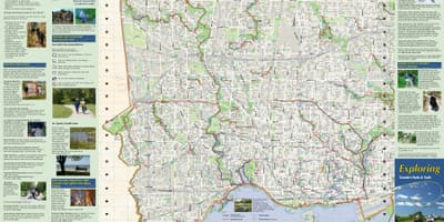 Mapa parky a pěší stezky West Toronto