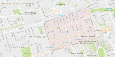 Mapové Přílohy sousedství Toronta