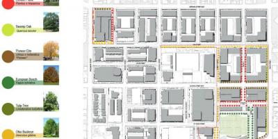 Mapa Revitalizace plán Regent Park Toronto fáze 3