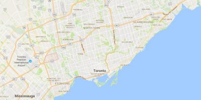Mapa Richview district Toronto