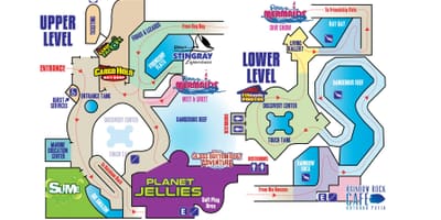 Mapa Ripley ' s aquarium