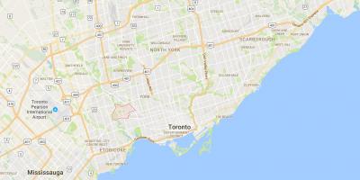 Mapa Rockcliffe–Smythe district Toronto