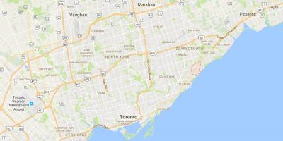 Mapa Scarborough Village Toronto