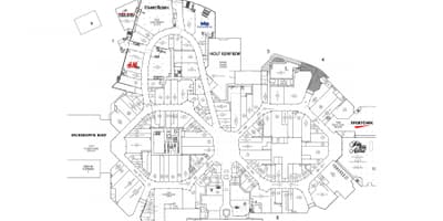 Mapa Sherway Gardens úroveň 1