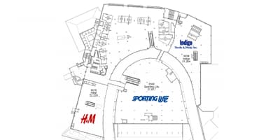 Mapa Sherway Gardens level 2
