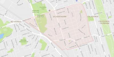 Mapa Silverthorn sousedství Toronta