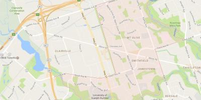Mapa Smithfield sousedství sousedství Toronta