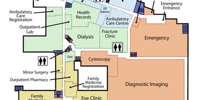 Mapa St. Joseph je Zdravotní Středisko, přízemí