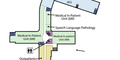 Mapa St. Joseph ' s Health centre Toronto úroveň 6
