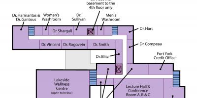Mapa St. Joseph ' s Health centre Toronto Sunnyside level 2