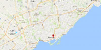 Mapa St. Lawrence district Toronto