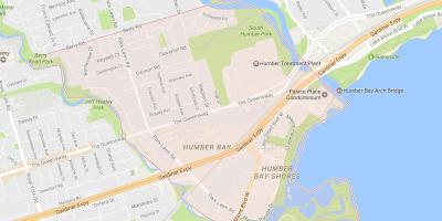 Mapa Stonegate-Queensway sousedství sousedství Toronta