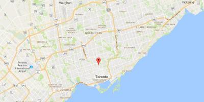 Mapa Summerhill district Toronto
