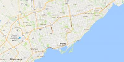 Mapa Thorncliffe Park, Toronto