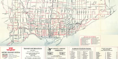 Mapa Toronto 1976