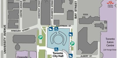 Mapa Toronto City Hall
