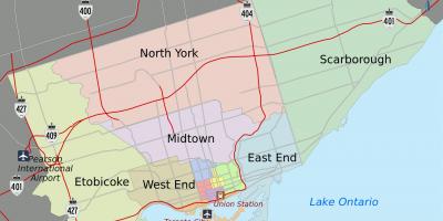 Mapa Toronto City