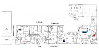 Mapa Toronto Jíst Centrum úroveň 1