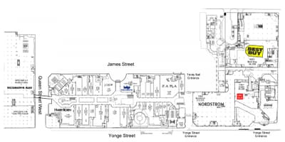 Mapa Toronto Jíst Centrum level 3