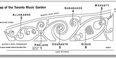 Mapa Toronto Music Garden