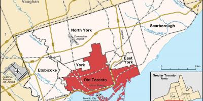 Mapa Toronto oblast