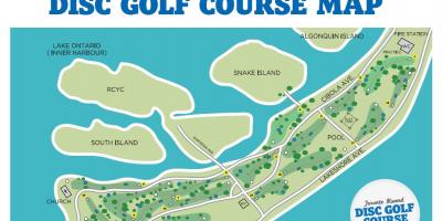 Mapa Toronto Ostrovy golfových hřišť Toronto