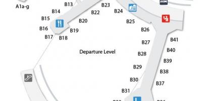 Mapa Toronto Pearson Mezinárodní letiště terminál 3