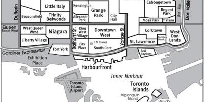 Mapa Toronto Sousedství průvodce