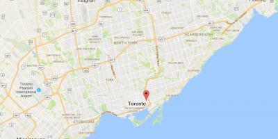 Mapa Trefann Soudu district Toronto