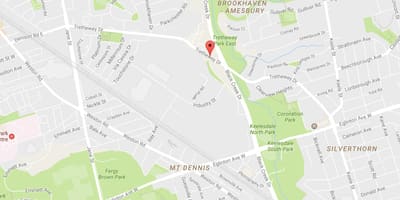 Mapa Trethewey drive Toronto