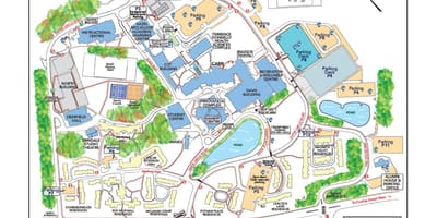 Mapa z university of Toronto Mississauga parkoviště