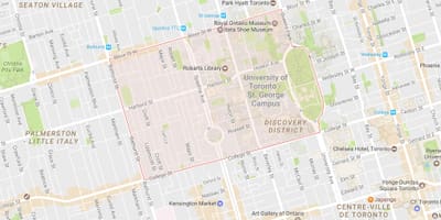 Mapa z Univerzity Toronto