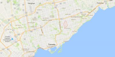 Mapa Wexford district Toronto