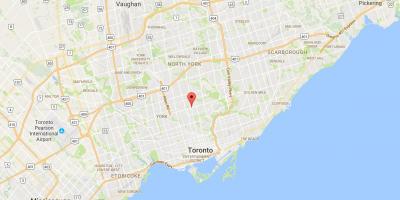 Mapa Yonge and Eglinton district Toronto