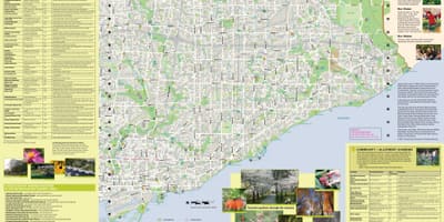 Mapa zahrady Toronto east