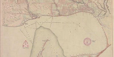 Mapa země York Toronto 1787-1884