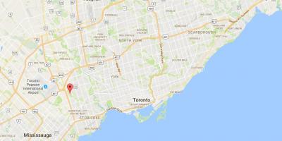 Mapa Západní Deane Park, Toronto
