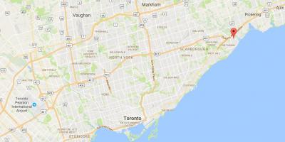 Mapa Západní Rouge district Toronto